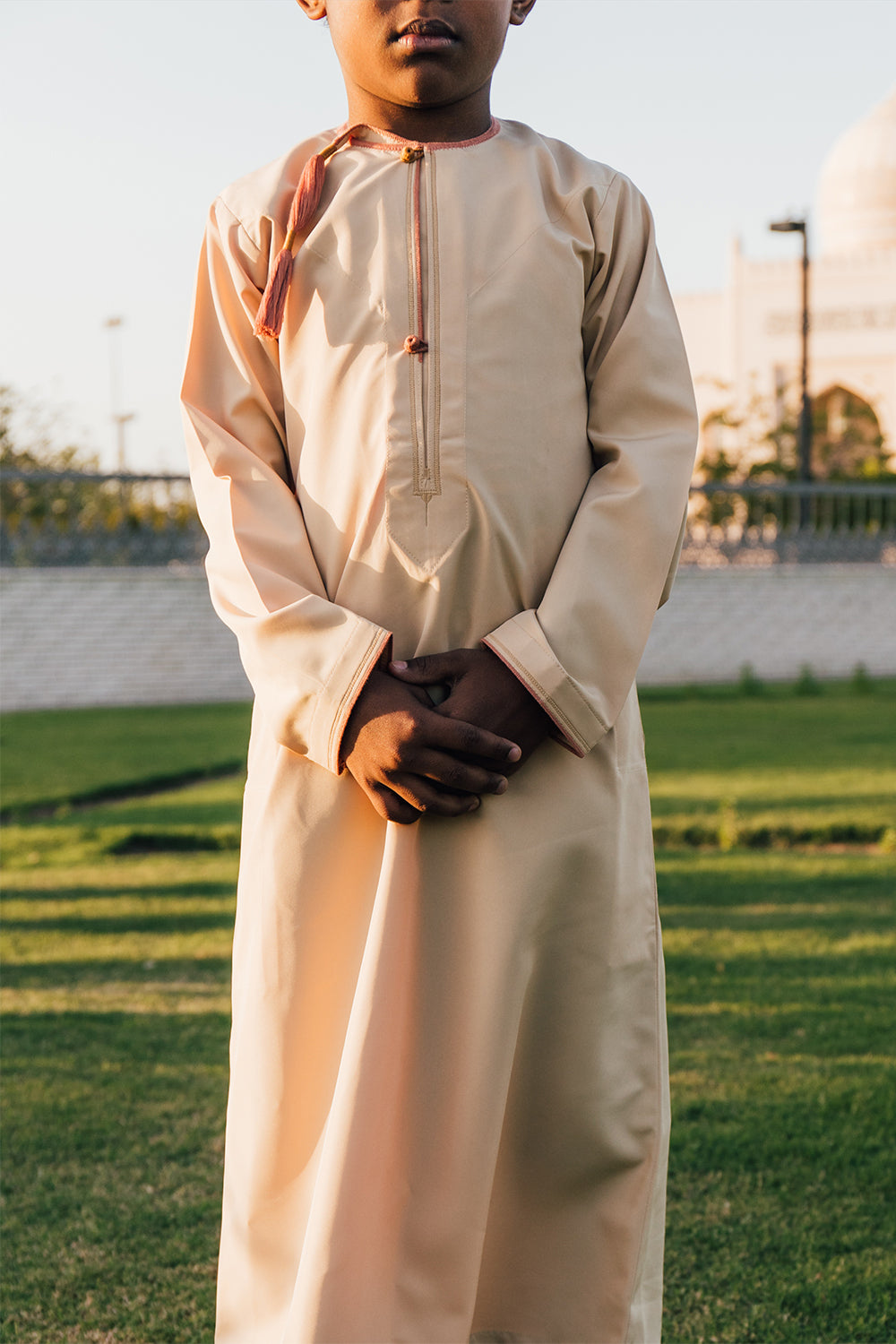 Qamis Omani Kid Beige Sable