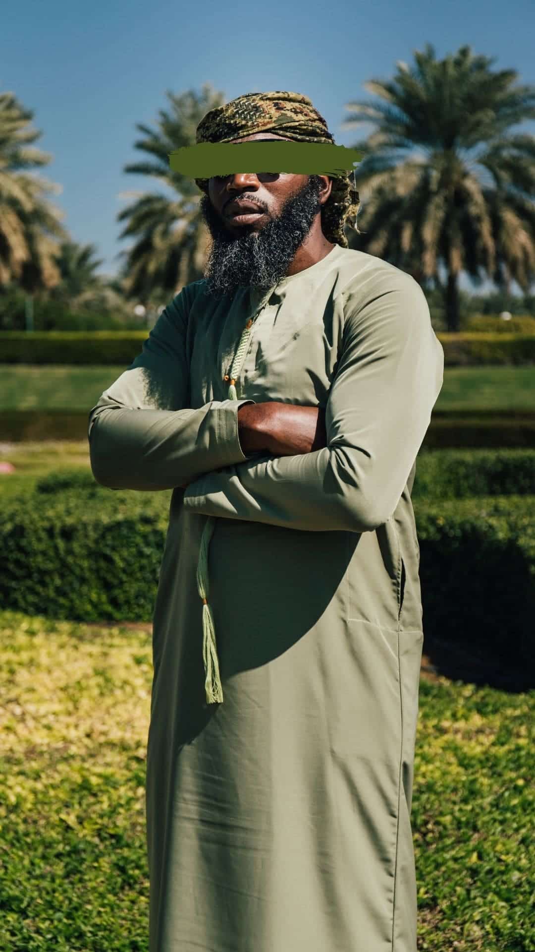 Qamis Emirati Kaki Olive