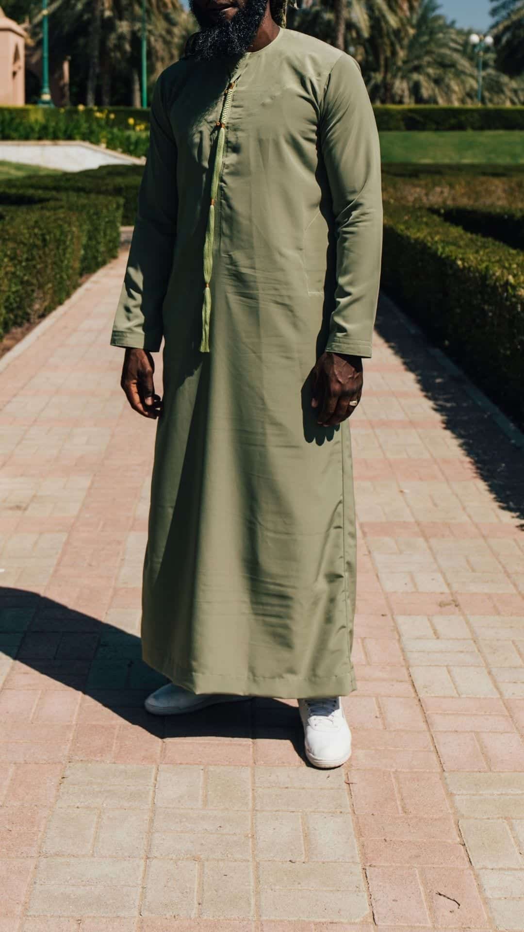 Qamis Emirati Kaki Olive