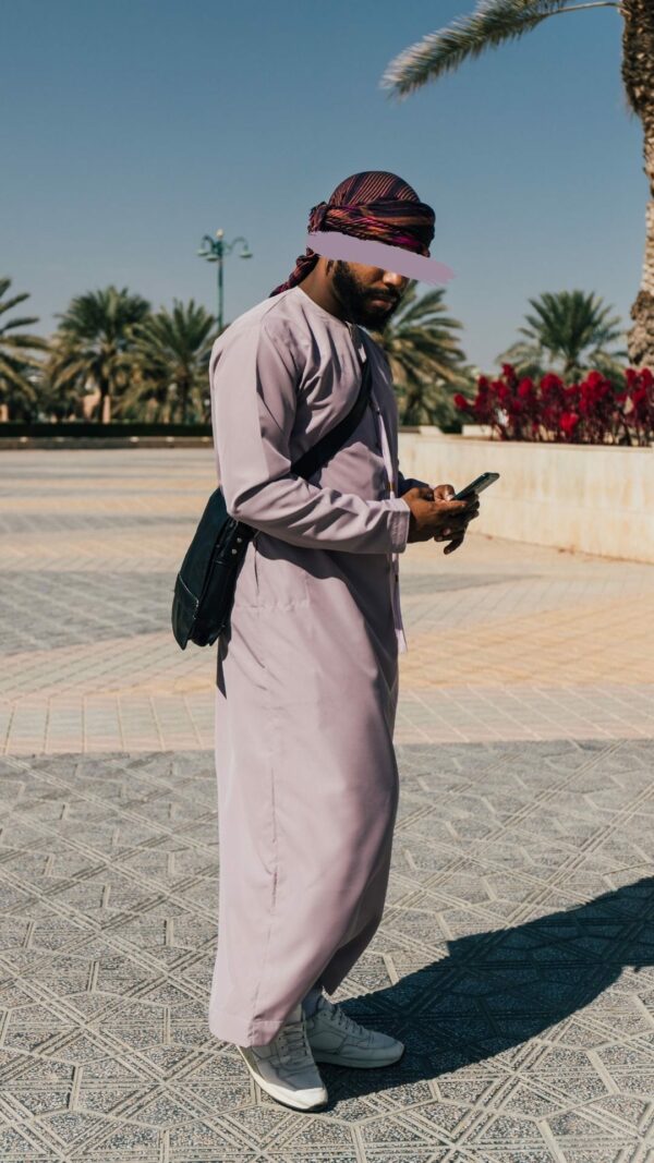 Qamis Emirati Mauve Lavender