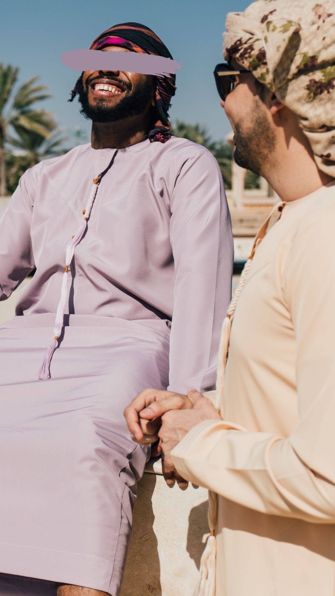 Qamis Emirati Mauve Lavender