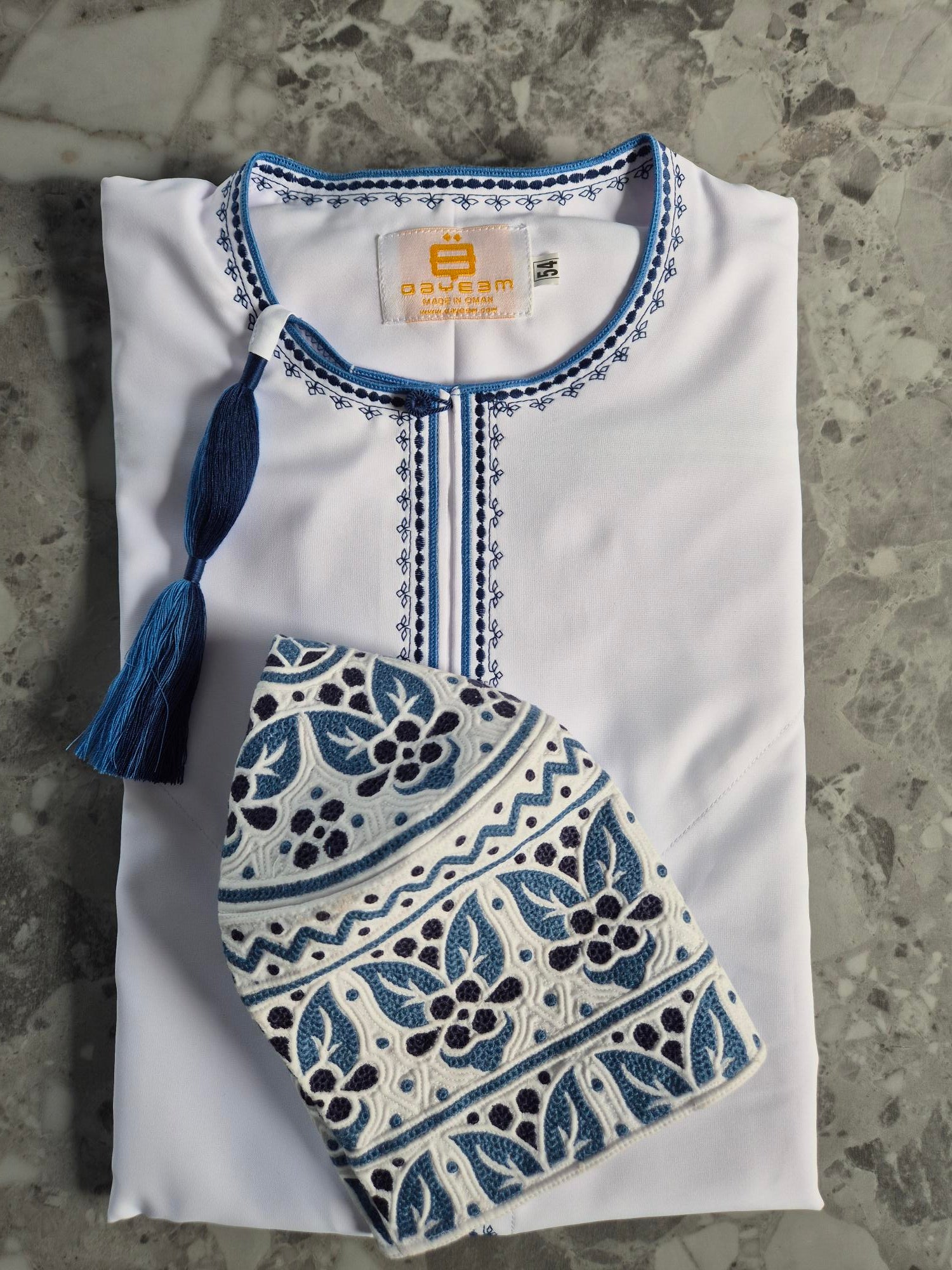 Kofia 59/60cm White/Bordeaux