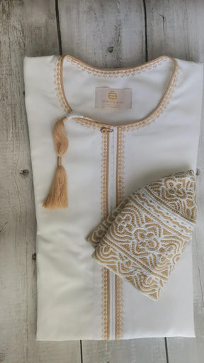 Kofia 59/60cm White/Bordeaux