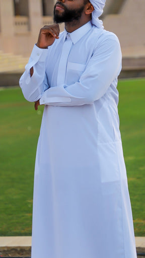 Qamis Qatari Blanc Purity