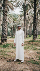Qamis saoudien écru