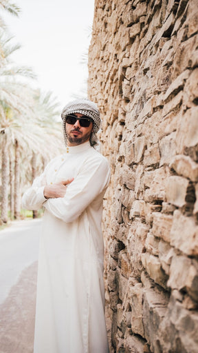 Qamis saoudien écru