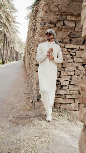 Qamis saoudien écru
