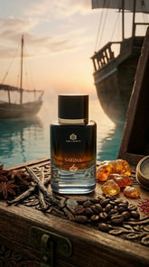 Flacon Safina par Qayeem, Extrait de Parfum unisexe de la collection Crossing.